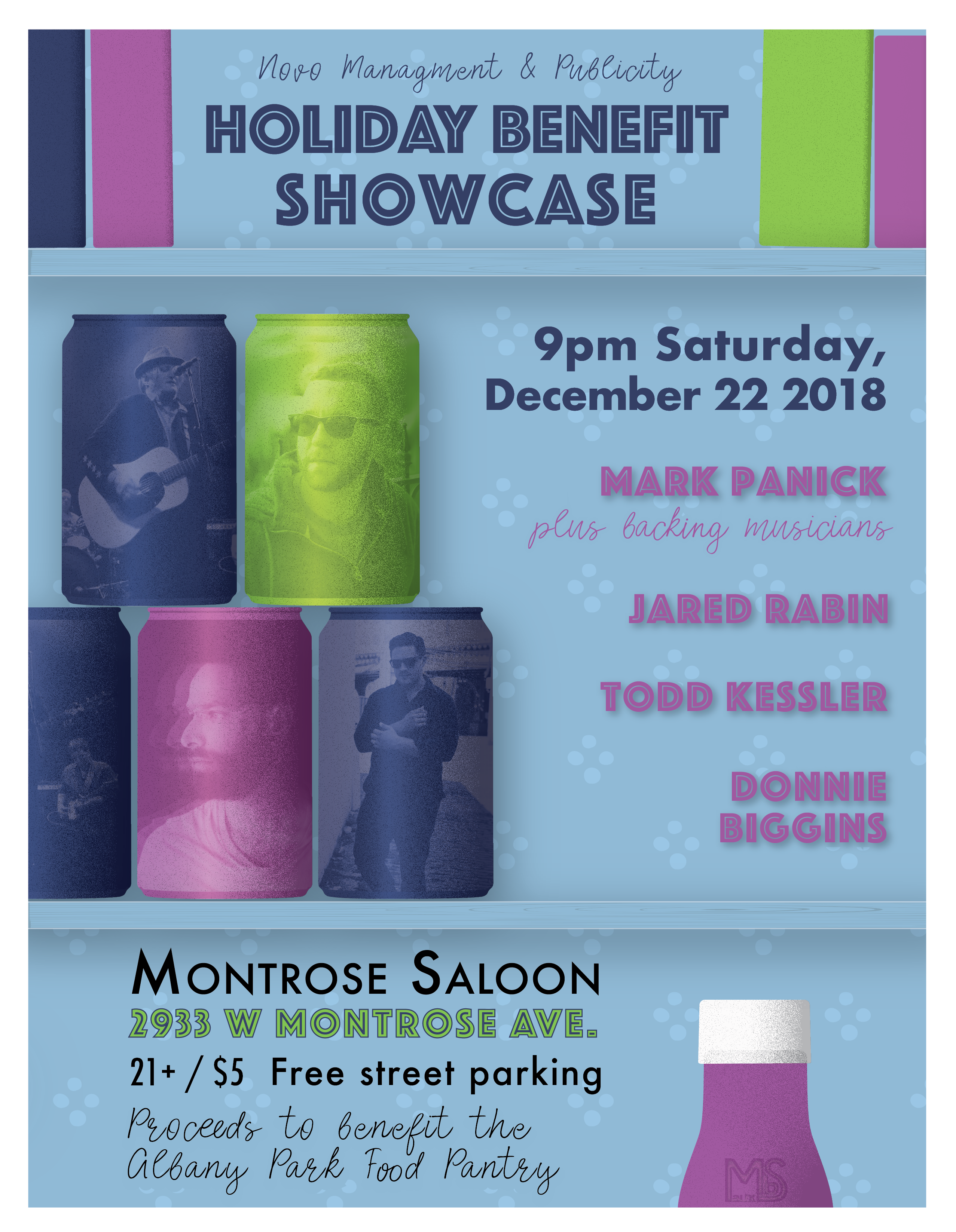 Holiday Benefit Showcase​ at Montrose Saloon | December 22, 2018 lead image